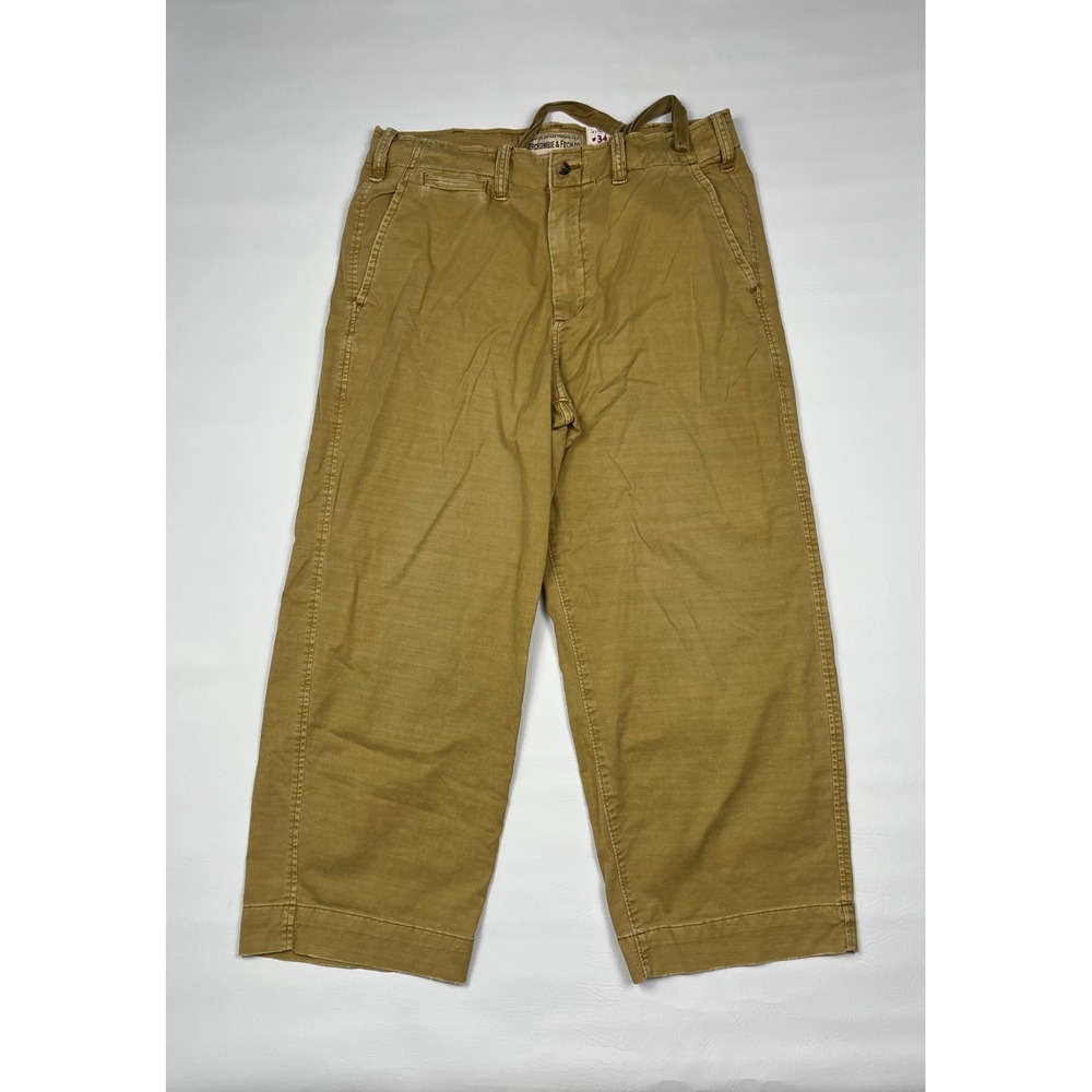 Abercrombie & Fitch Regulation Officer Trouser VB-5 Mens 34x30 Khaki Y2K Pants